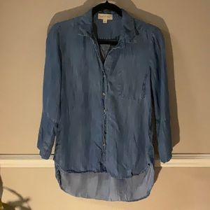 Anthropology Cloth & Stone Chambray Button Down. Size XS